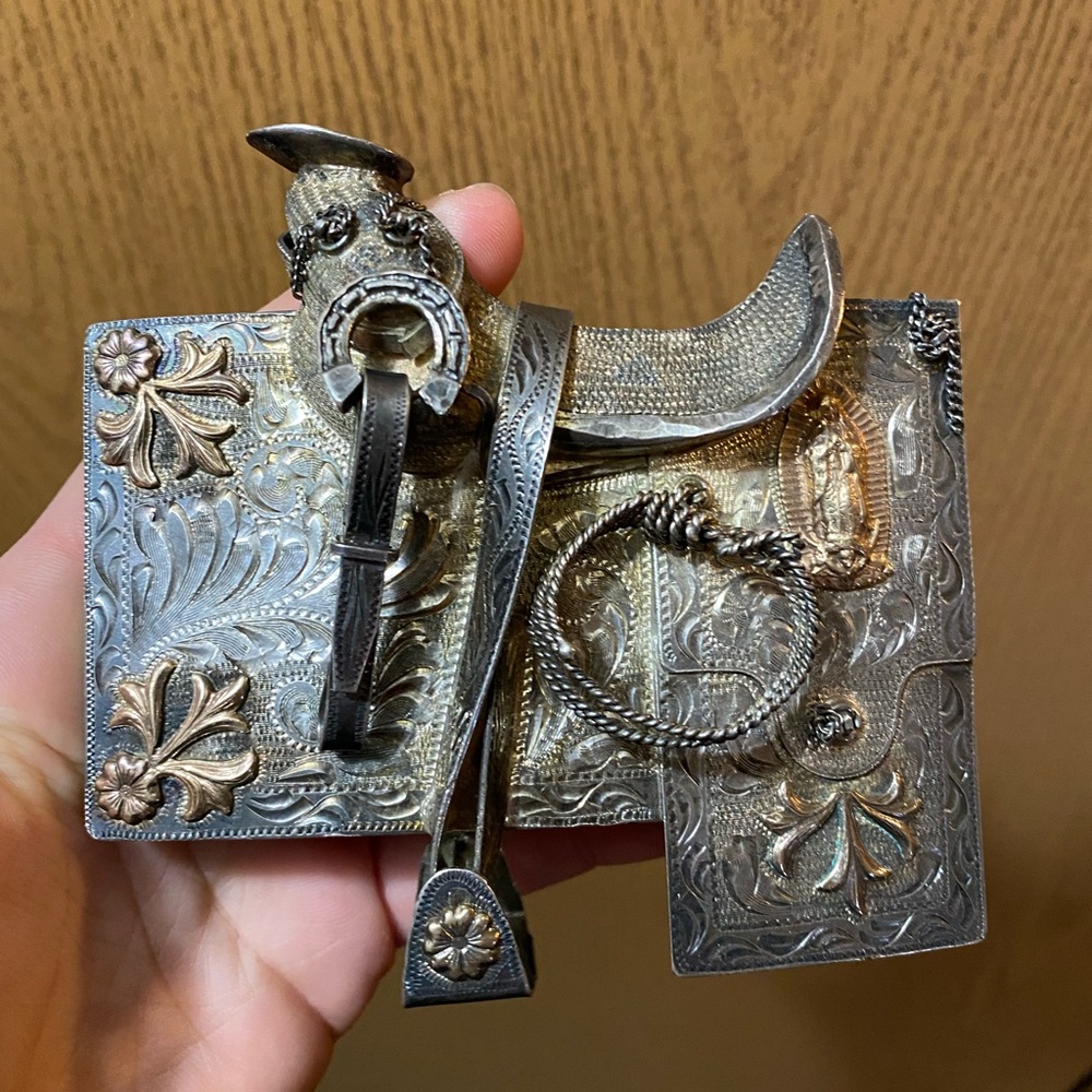 Vintage Saddle Belt Buckle
